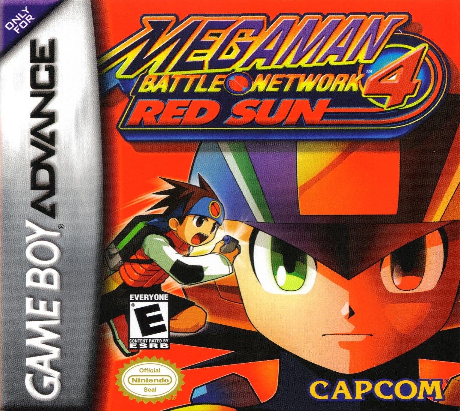 MegaMan Battle Network 4: Red Sun - Nintendo GBA Game - Classic Action RPG Adventure - Perfect for Retro Gaming Collectors and Anime Fans