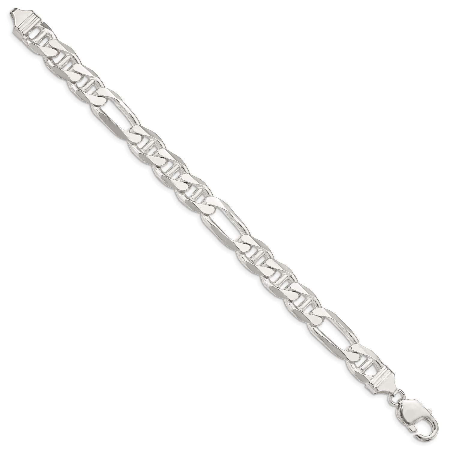 925 Sterling Silver Figaro Anchor Chain Necklace, Bracelet or Anklet - Durable Jewelry for Women & Men - Perfect for Daily Wear, Gifts & Beach Outfits