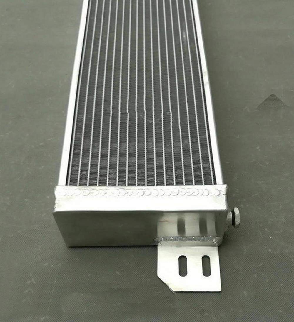 Universal Aluminum Air to Water Intercooler & Liquid Heat Exchanger with Fans - High Performance Cooling for Turbocharged Engines, Racing & Off-Road Vehicles