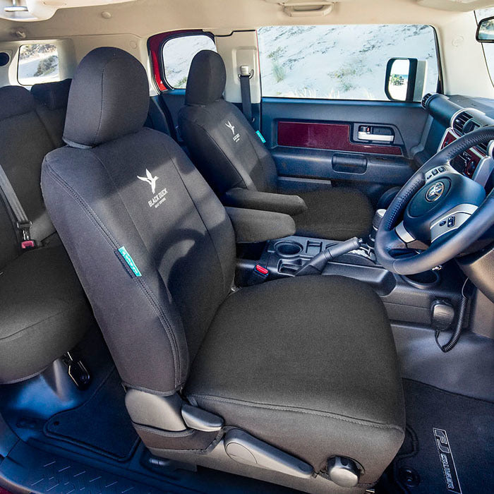 Premium Black Duck Canvas Seat Covers for Toyota Hilux LN167 SR5 (2002-2005) - Durable, Custom Fit Protection for Off-Road Adventures & Daily Commutes