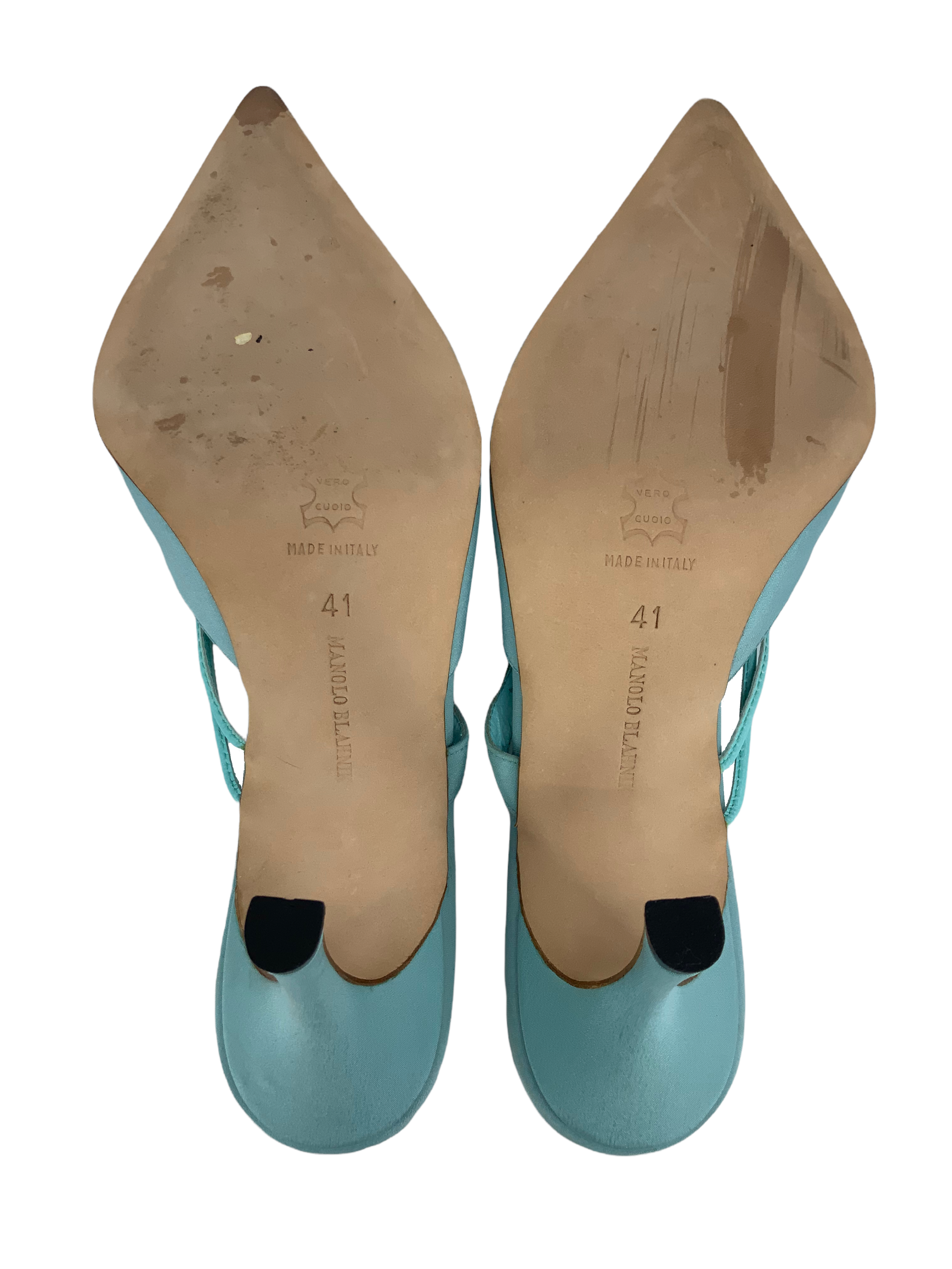 Manolo Blahnik Embellished Satin Mary Jane Mules Women's Size 11 - Elegant Party Shoes for Weddings, Evening Events & Special Occasions