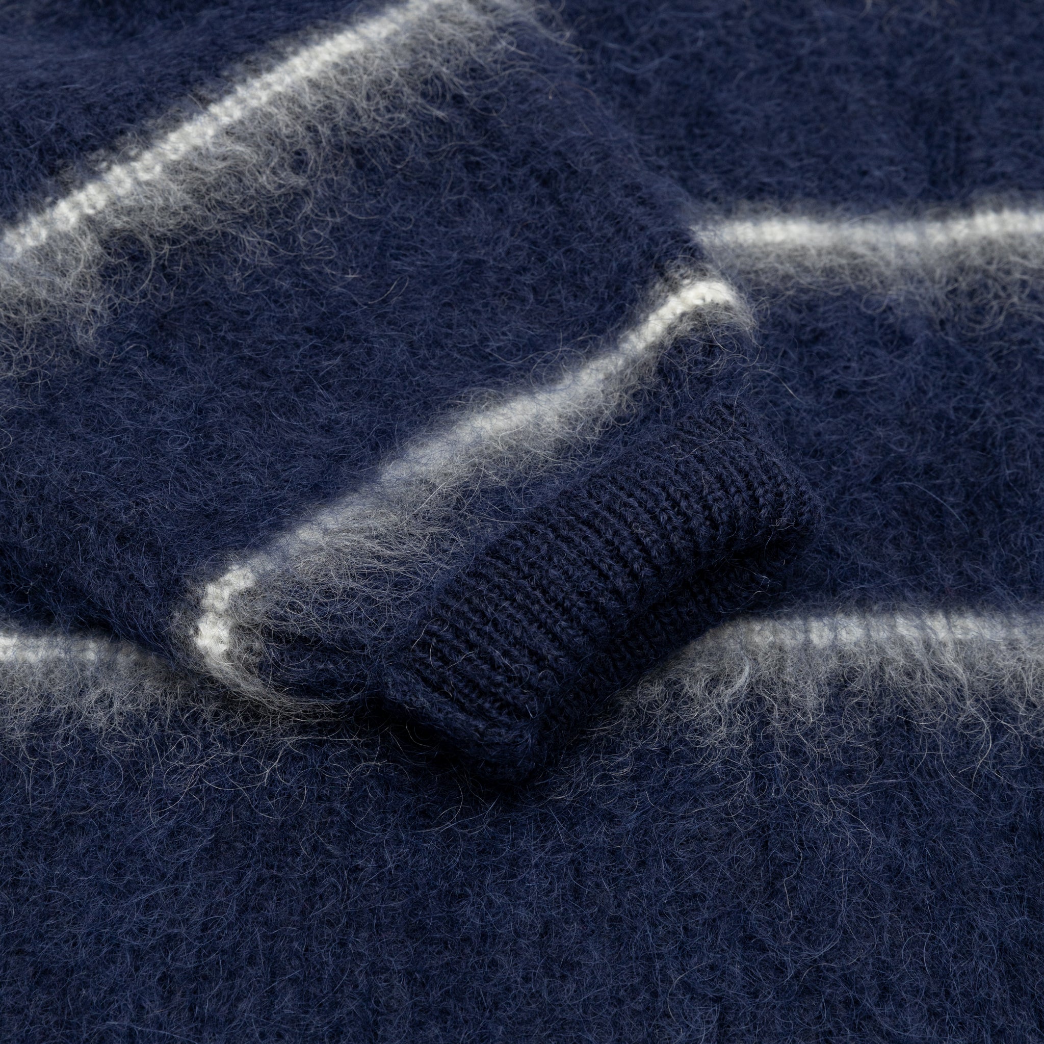 Striped Mohair Sweater for Women - Soft & Warm Knit Pullover - Perfect for Fall & Winter Fashion, Office Wear & Casual Outfits