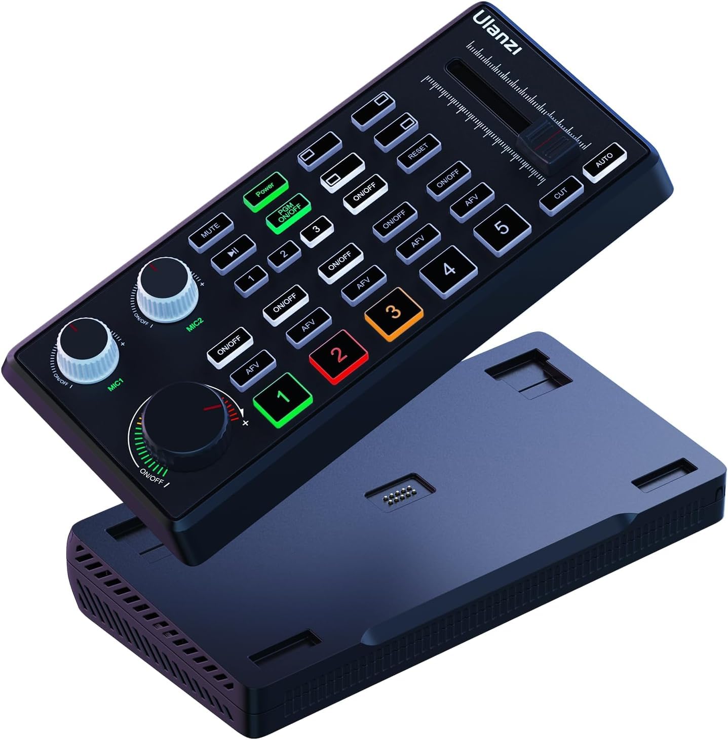 ULANZI DD02 4K HDMI Video Switcher for Live Streaming - 4 Camera Inputs, OBS/vMix/VLC/PotPlayer/YouTube Compatible | Professional Live Production for Gaming, Church Services & Webinars