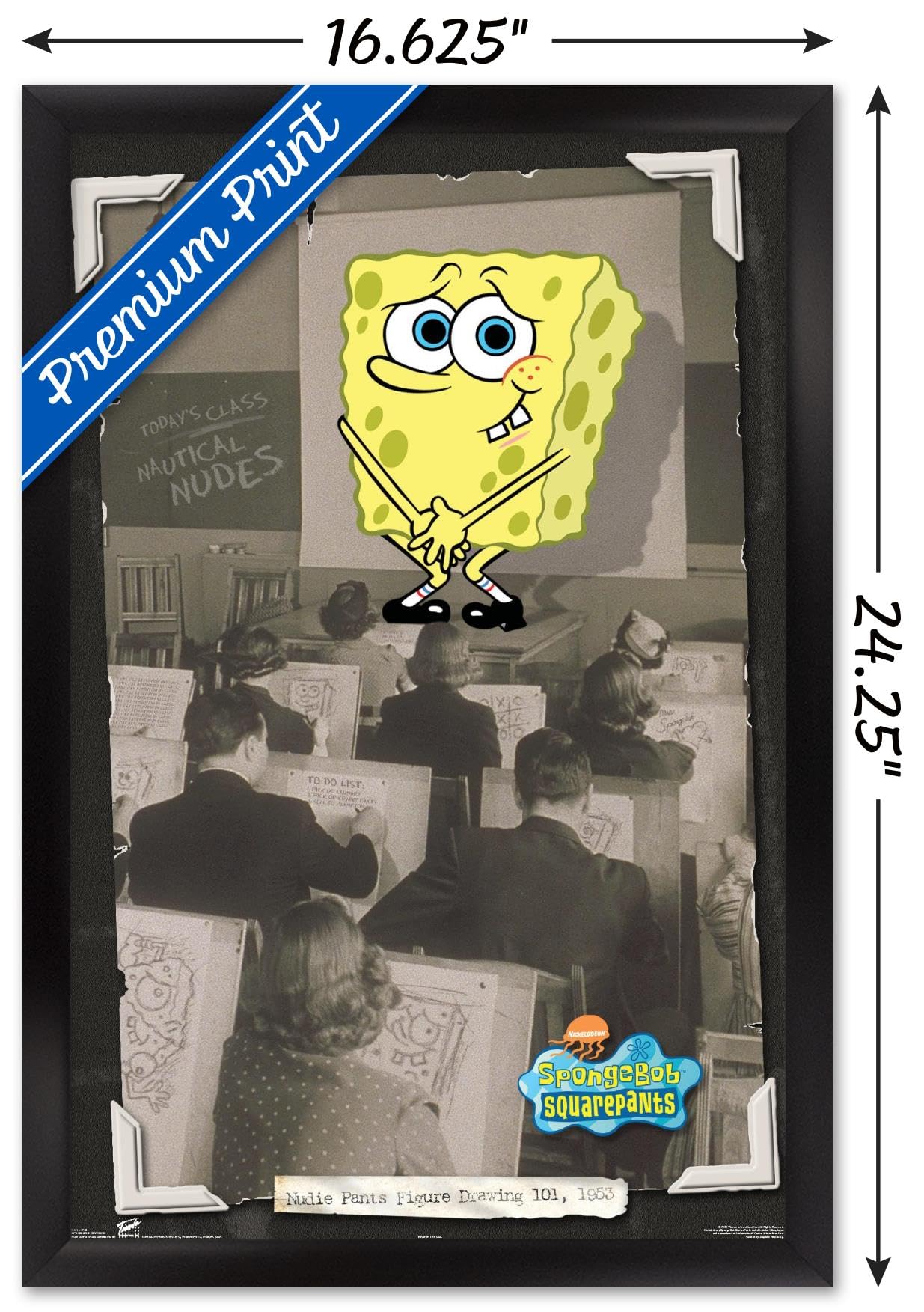 Trends International Nickelodeon SpongeBob SquarePants Classroom Poster - 14.725