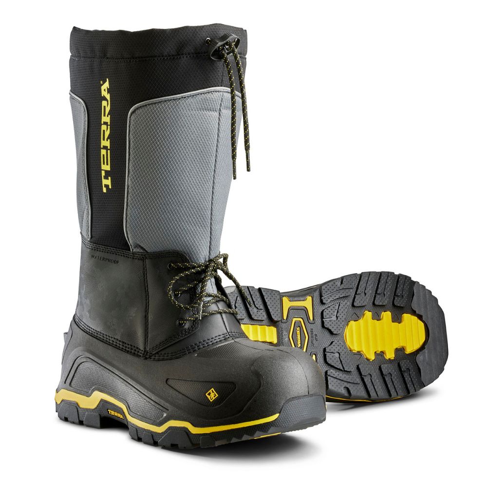 Terra Stormbreaker Unisex Waterproof Winter Safety Boots with Composite Toe - TR0A839ABLK Black | Slip Resistant Work Boots for Construction, Hiking & Outdoor Activities