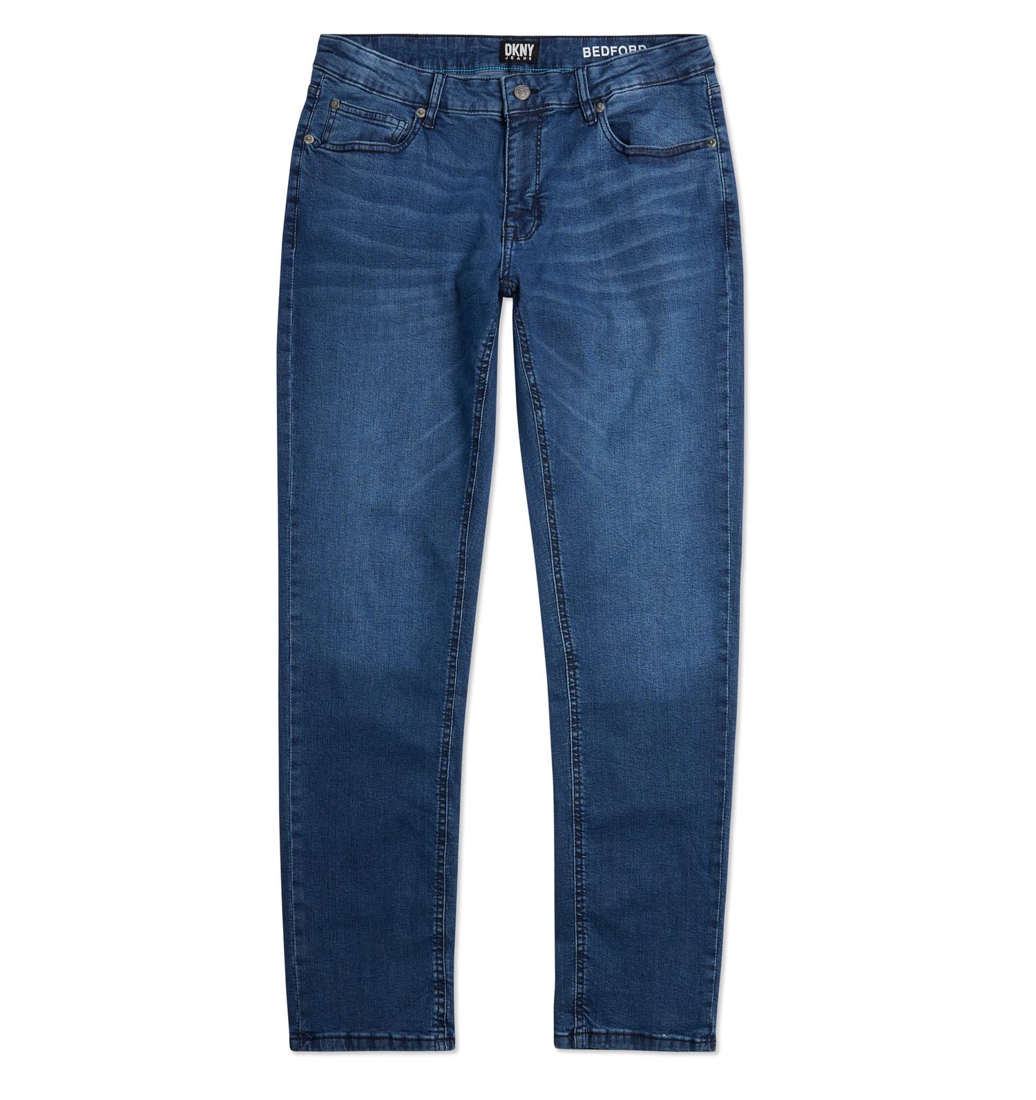DKNY Men's Slim Fit Stretch Jeans - Premium Soft Comfort Denim Pants for Casual Wear & Office Style