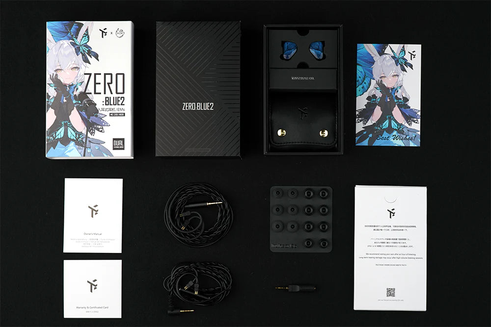 TRUTHEAR x Crinacle Zero:BLUE2 Dual Dynamic Driver In-Ear Monitors (IEM) - HiFi Audiophile Earbuds for Music, Gaming & Studio Monitoring
