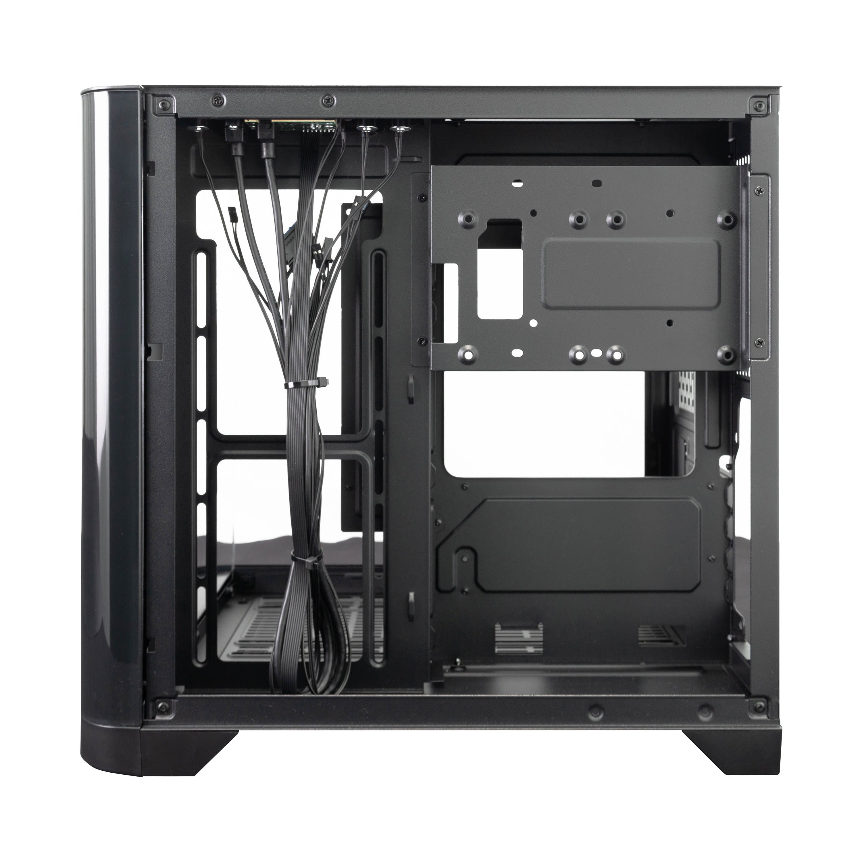 1st Player UV5 M ATX ITX PC Gaming Case - Compact Black Computer Case for High-Performance Gaming PCs | Perfect for Small Form Factor Builds & Home Office Setups