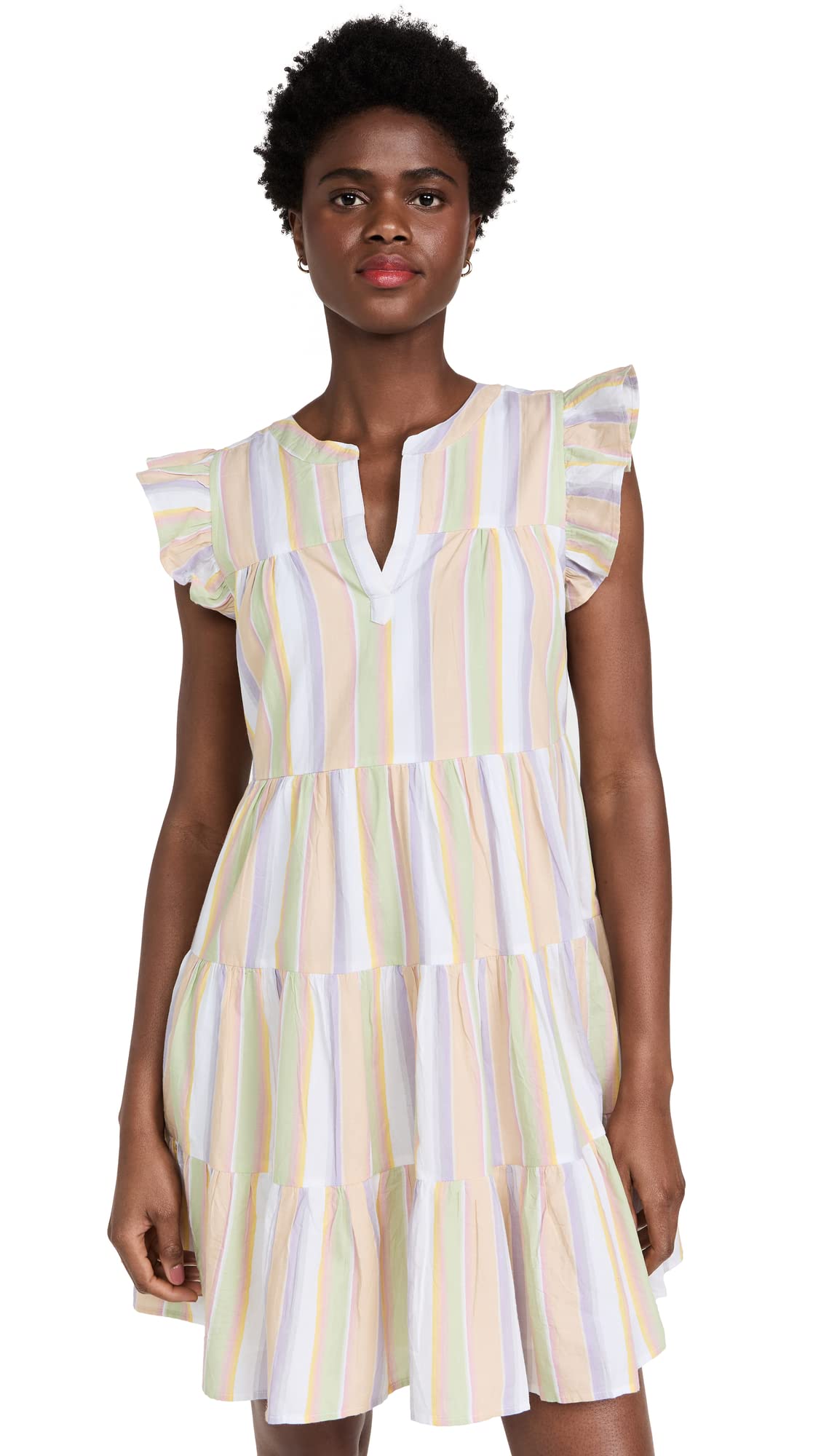 Roller Rabbit Women's Darrel Stripe Pippa Dress - Stylish Flowy Summer Dress for Beach, Vacation & Casual Outings