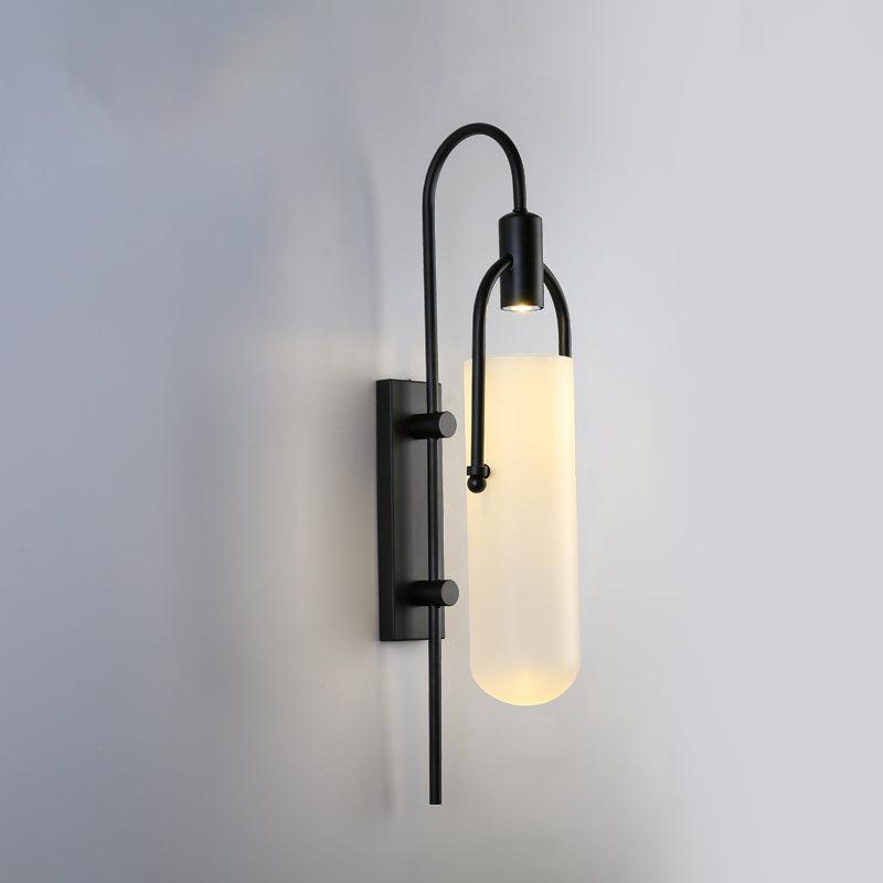 Modern Arc Wall Lamp - Adjustable Swing Arm Sconce for Bedroom, Living Room & Office - Sleek LED Reading Light with Dimmable Brightness - Perfect for Nighttime Reading & Ambient Lighting