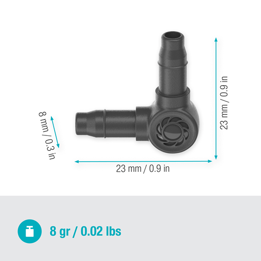 Gardena L Joint 4.6 mm (3/16
