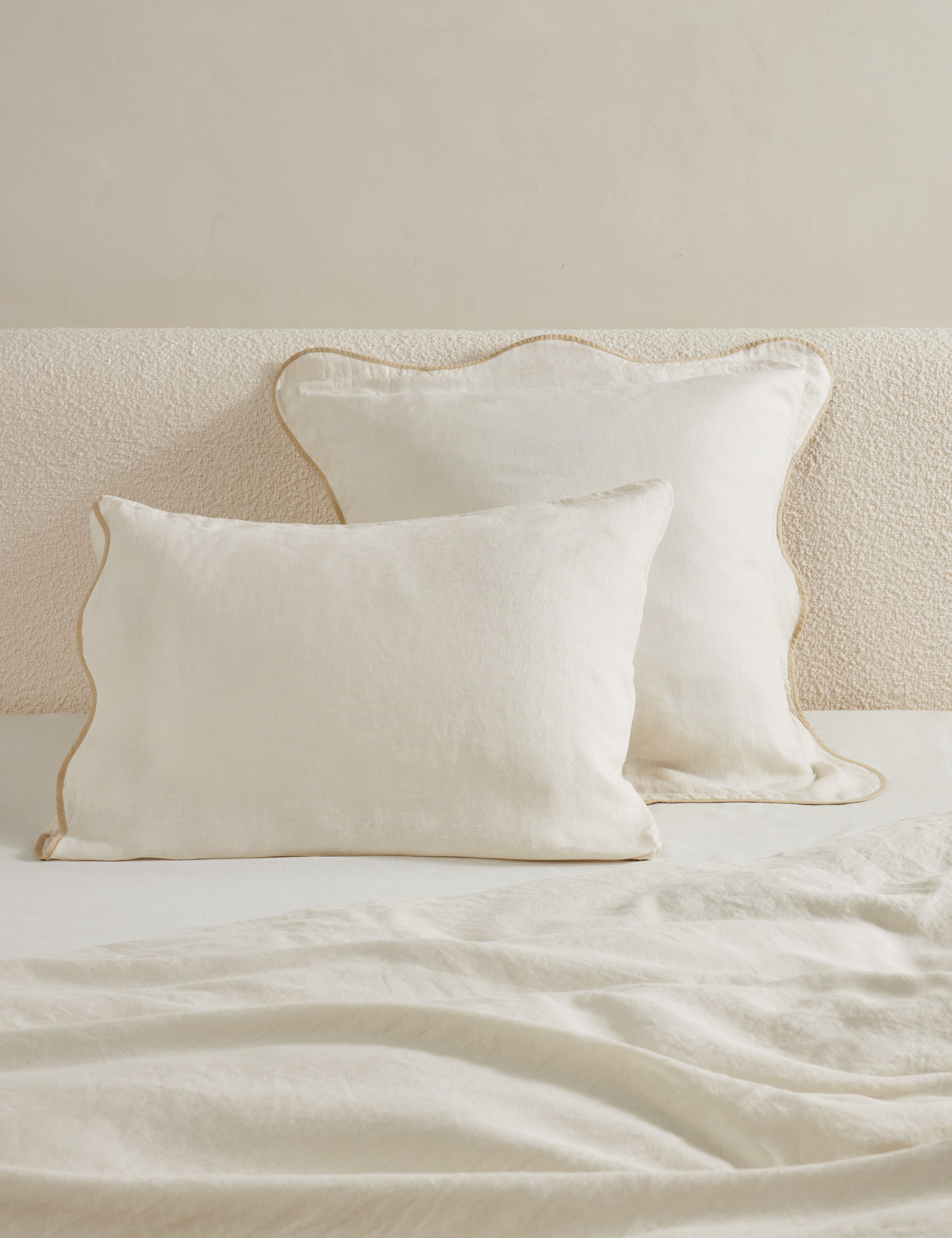 Essie Hemp Sham by Sarah Sherman Samuel - Organic Cotton Pillow Sham for Bedroom Decor, Boho Chic Home Accessories | Perfect for Master Bedroom, Guest Room & Nursery