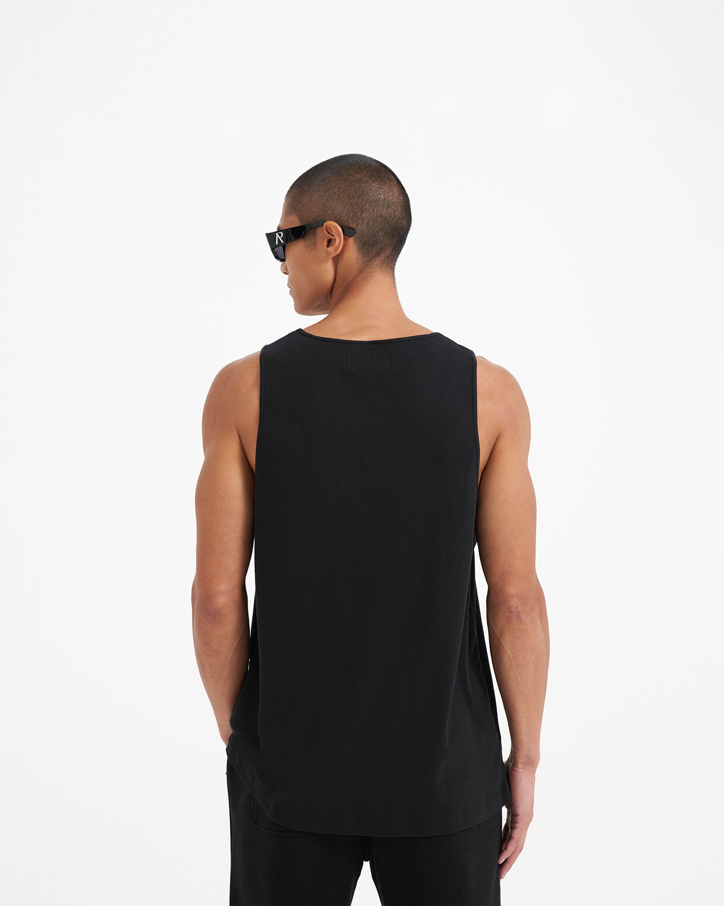 Men's Black Tank Top - Breathable & Comfortable for Gym, Workout, and Summer Outfits
