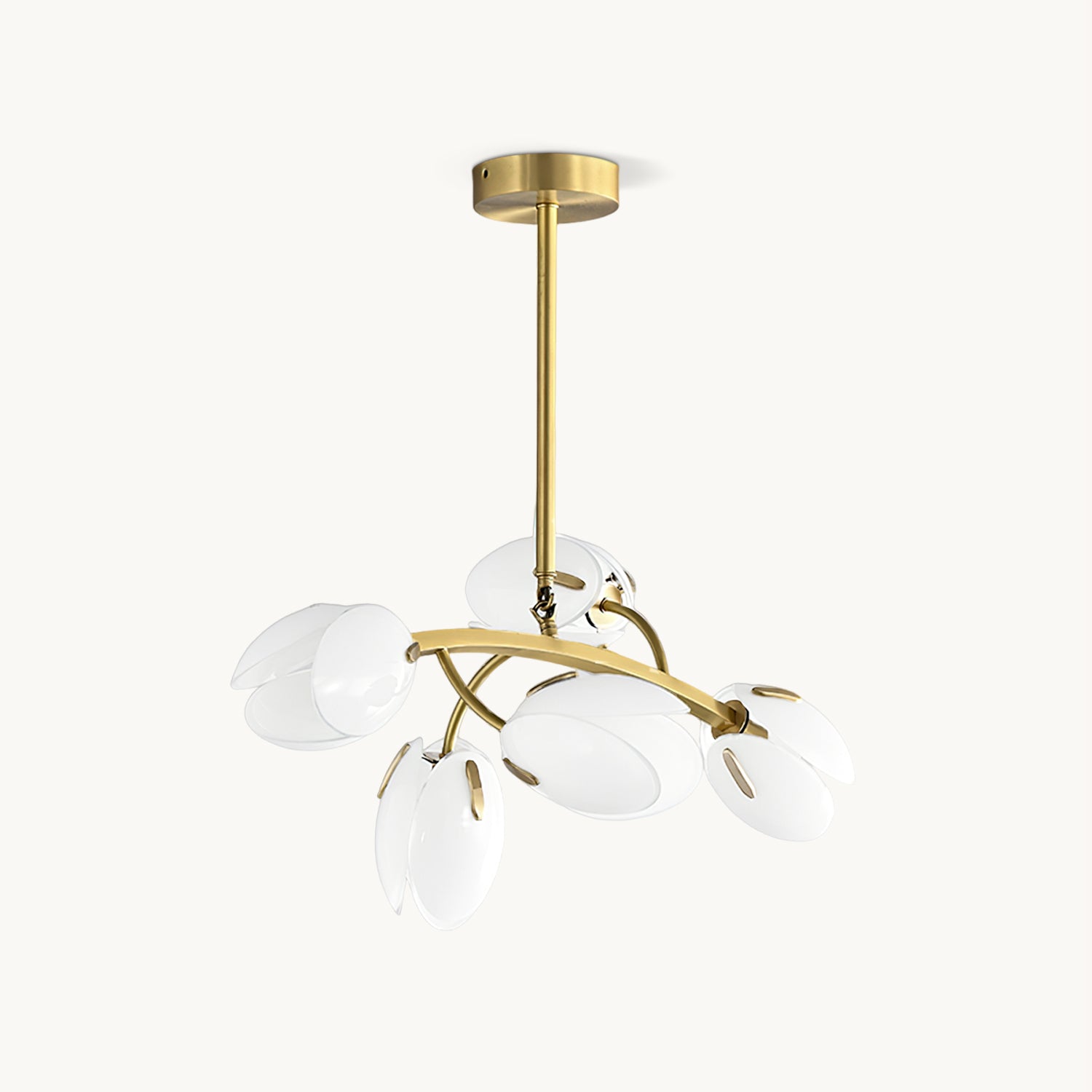 Belluno Crystal Chandelier - Elegant Modern Ceiling Light Fixture for Dining Room, Living Room & Bedroom - Perfect for Home Decor & Wedding Venues