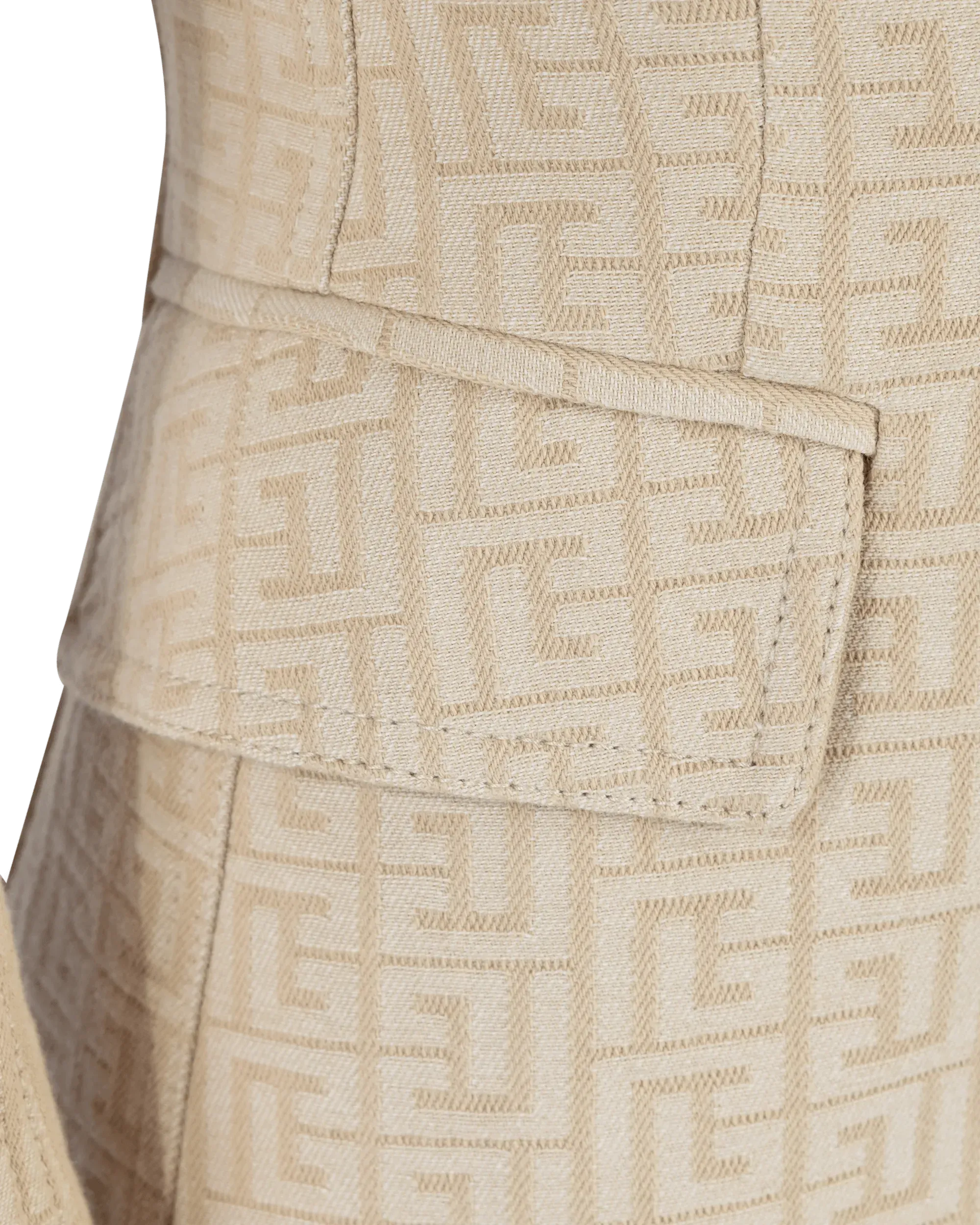 Stylish Monogram Jacquard 6-Button Jacket for Men - Perfect for Business Casual & Evening Events