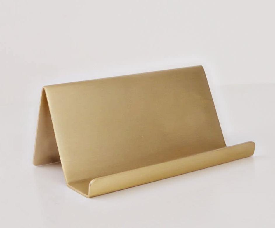 Premium Brass Business Card Holder - Elegant Metal Card Case for Professional Networking & Gifting - Perfect for Office, Meetings & Corporate Events