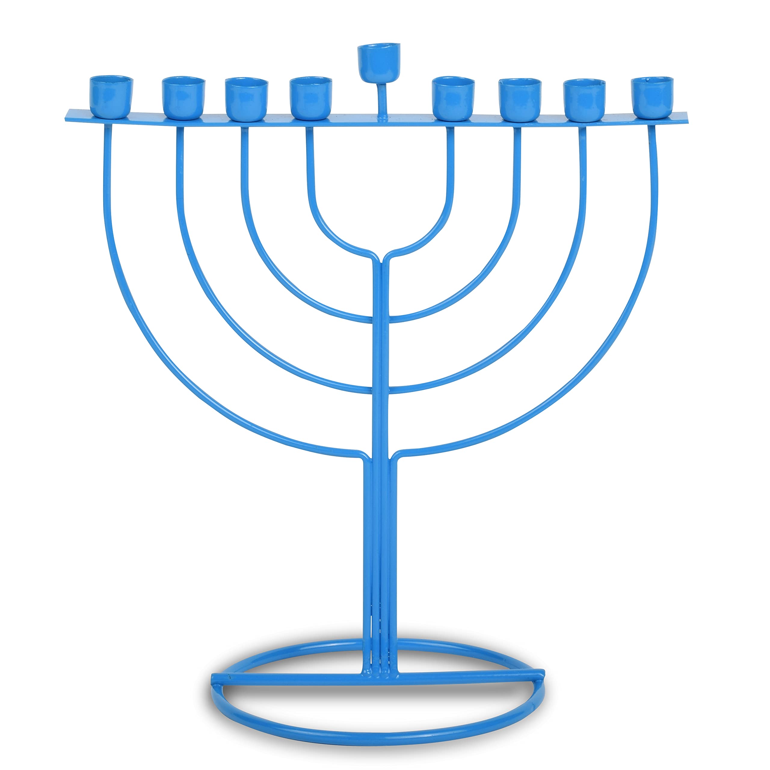 A Modern Hanukkah Celebration with the Blue Wireframe Menorah