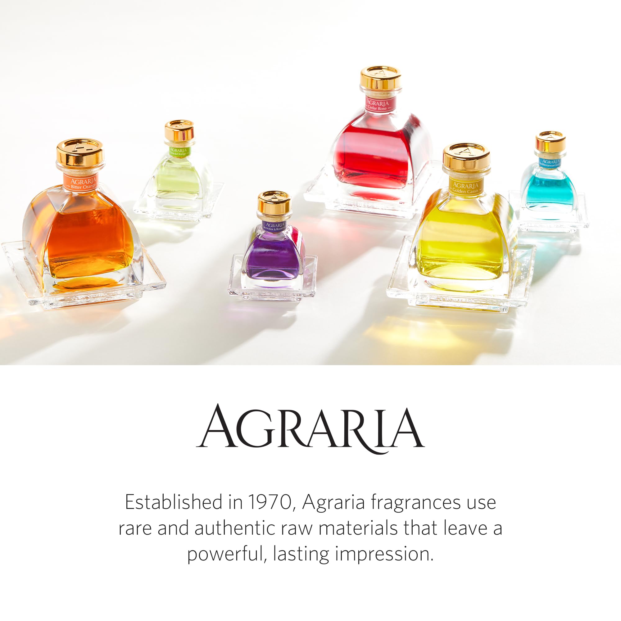AGRARIA Monique Lhuillier Limone Scented AirEssence Diffuser - 7.4 oz Reed Diffuser with Natural Reeds & Floral Accents | Perfect for Home, Office, Bedroom & Bathroom Aromatherapy