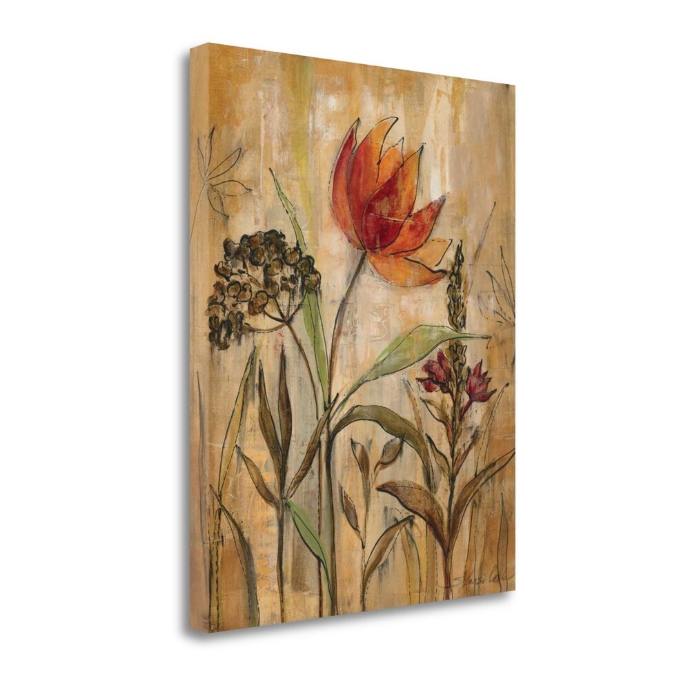 Aquarelle Garden I By Silvia Vassileva - Premium Giclee Art Print on Gallery Wrapped Canvas - Perfect for Living Room, Bedroom & Office Wall Decor