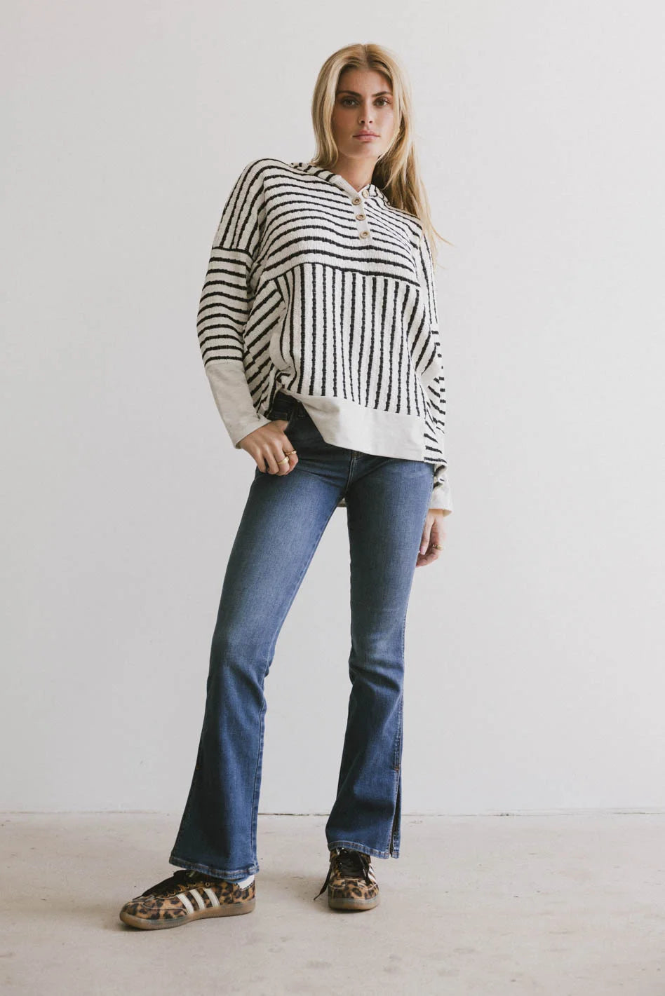 Nellie Cropped Bootcut Jeans for Women - High Waisted Stretch Denim Pants - Perfect for Casual Outfits & Date Nights
