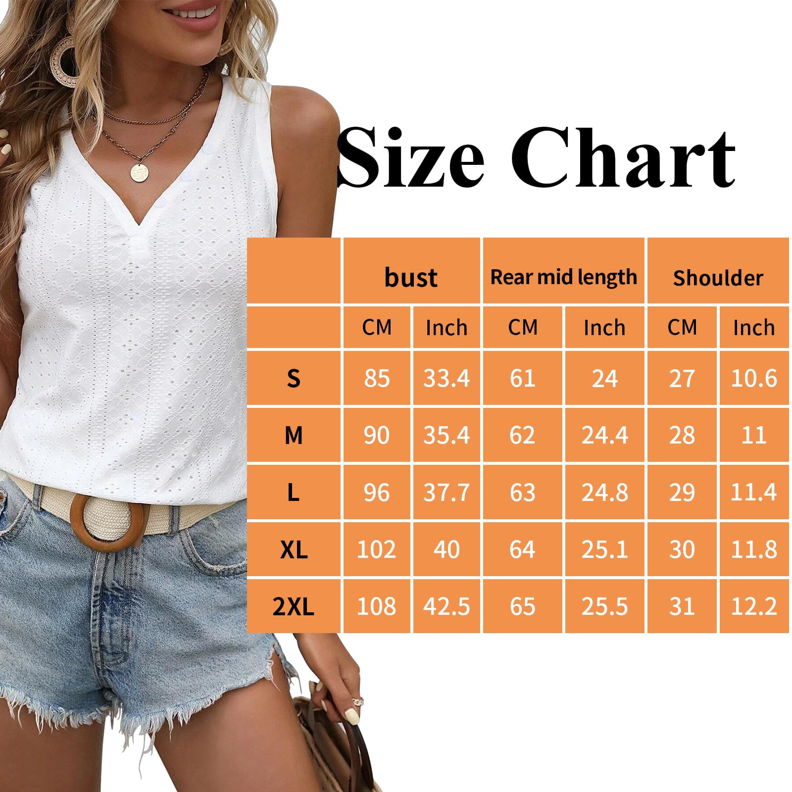 Women's V-Neck Short Sleeve Embroidered Blouse - Casual Loose Fit Tunic Top for Summer - Perfect for Office, Date Night & Weekend Outings