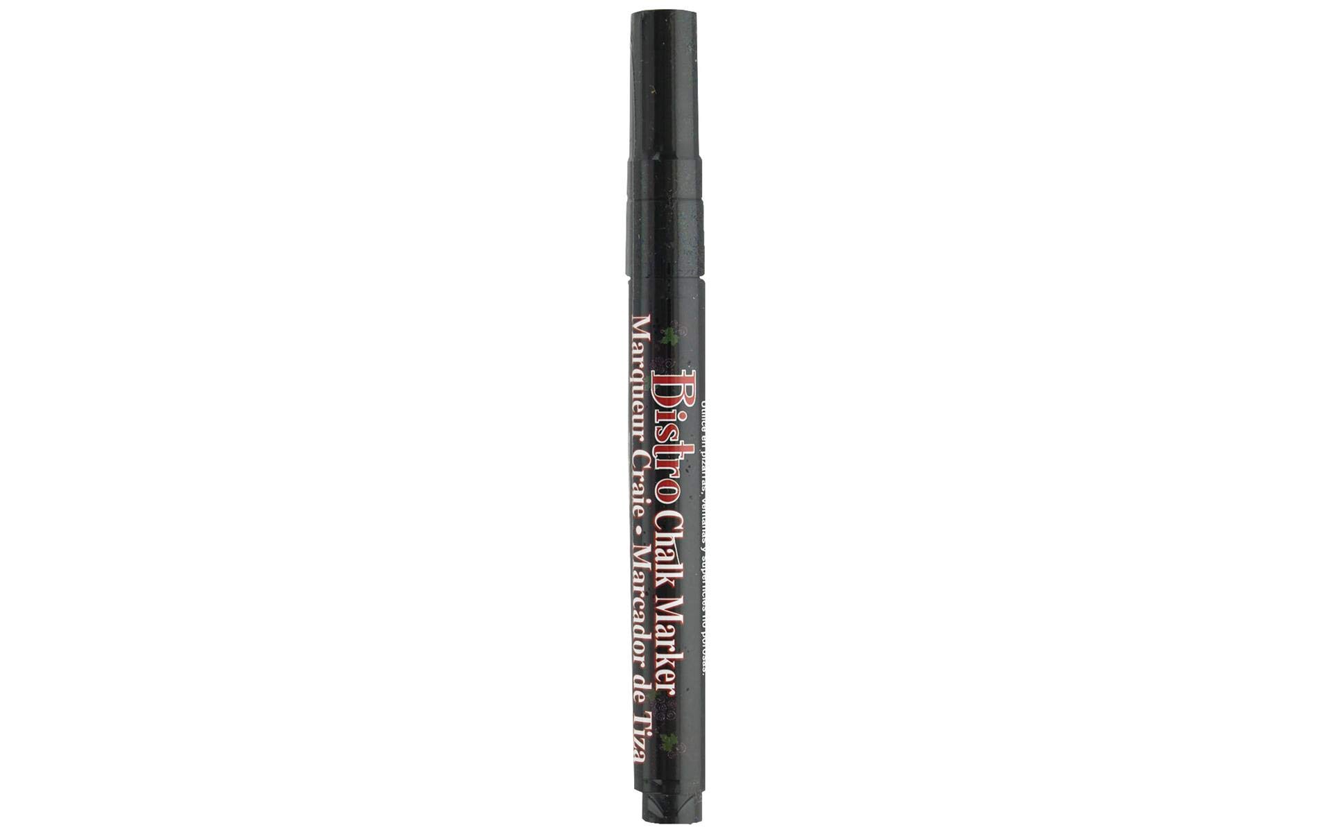 Uchida Bistro Fine Tip Chalk Markers - 12 Pack Black - Perfect for Restaurants, Cafes, Menu Boards & DIY Crafts