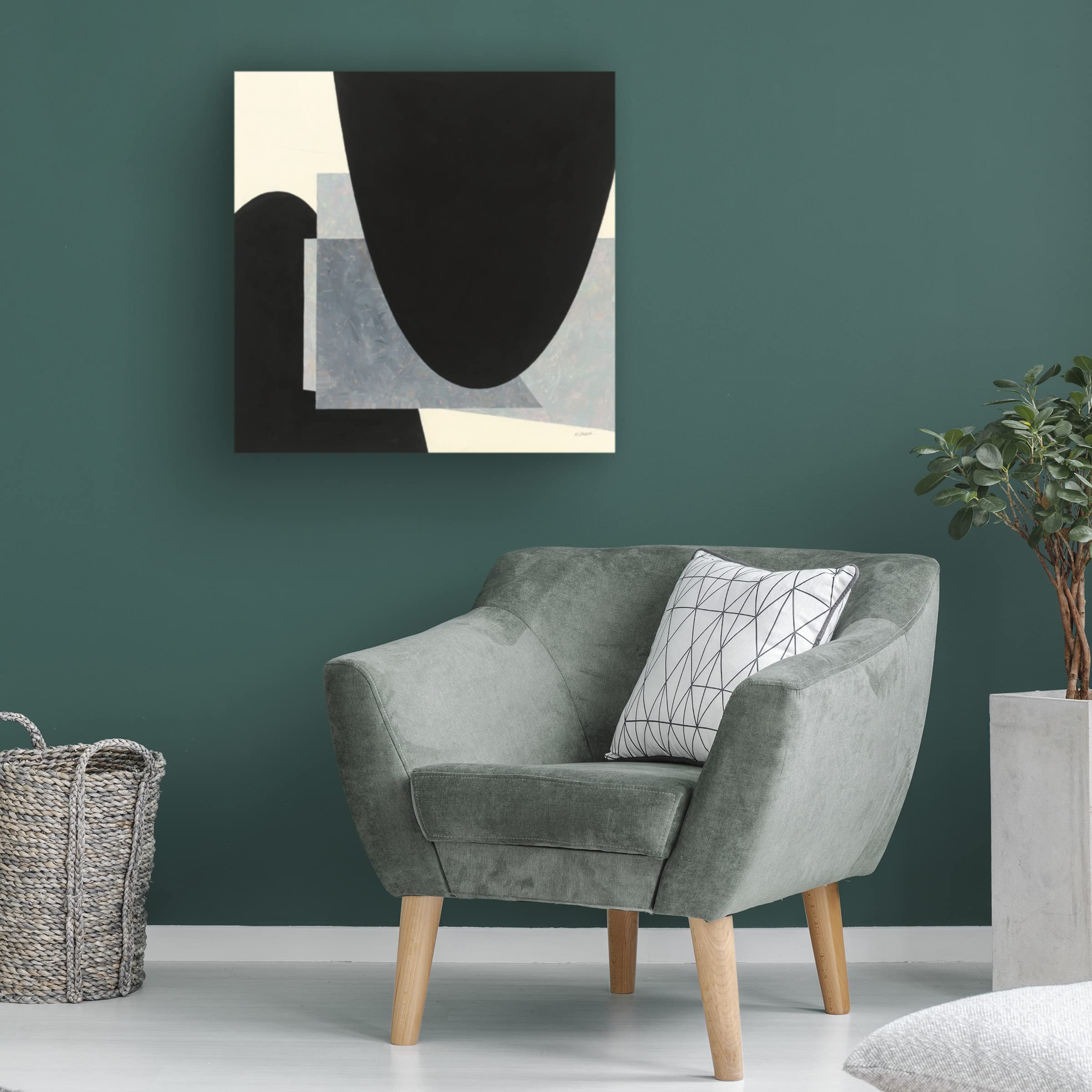 Mike Schick 'Blackbird' Canvas Art Print - Modern Wall Decor for Living Room, Bedroom & Office - Trademark Fine Art Collection