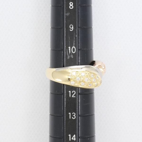 18K Yellow Gold, White Gold & Pink Gold Diamond Ring for Women - Elegant Engagement, Wedding & Anniversary Jewelry Gift