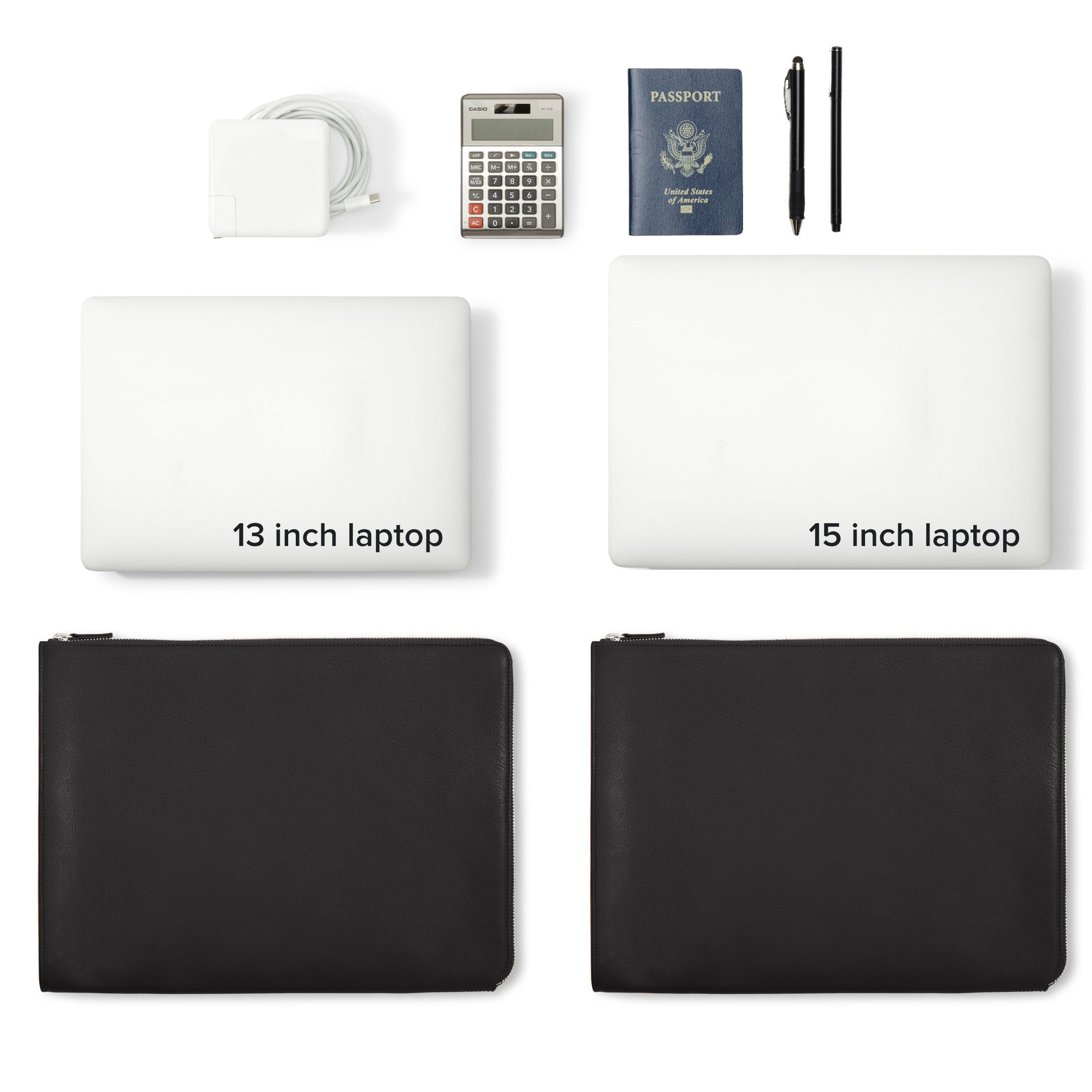 Premium Black Onyx Gusseted Document & Laptop Holder - Expandable File Organizer for Office, School, Travel & Business Professionals