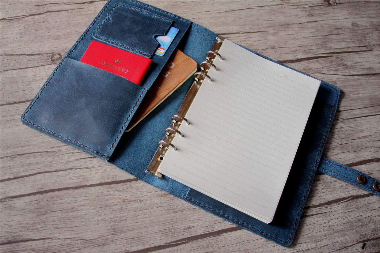 Premium Leather Planner Notebook Binder - A5 Size, Refillable, Organizer for Work, School & Daily Planning | Perfect for Professionals, Students & Office Use
