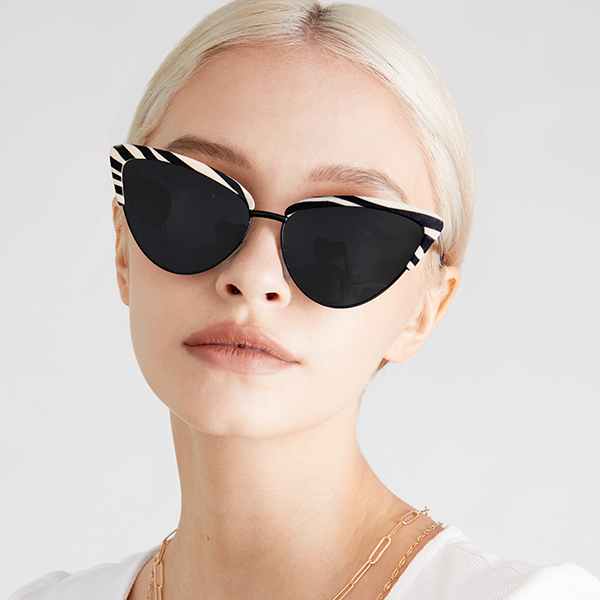 Ava Black Zebra Prescription Glasses - Stylish & Durable Eyewear for Men & Women | Perfect for Reading, Driving & Daily Use