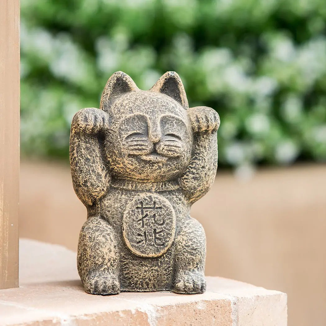 Maneki Neko Japanese Lucky Cat - Authentic Beckoning Fortune Cat Statue for Home & Office Decor | Brings Good Luck & Prosperity | Perfect for Gifts, Businesses & Feng Shui