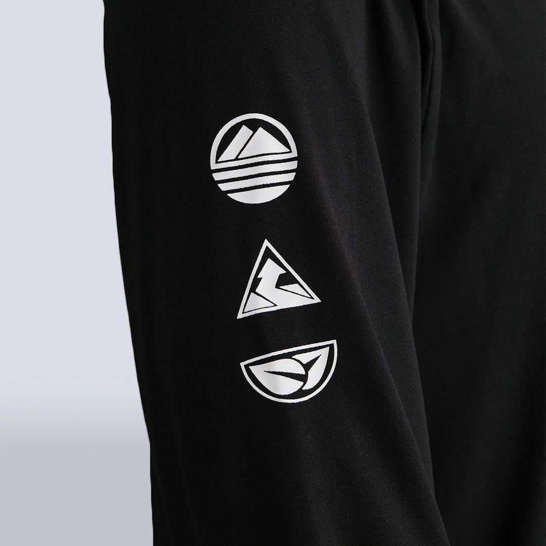Men's Tarkine Long Sleeve Ultra Eco Run Tee - Sustainable Running Shirt for Men (Black, Standard Thickness) | Perfect for Trail Running, Hiking & Outdoor Workouts