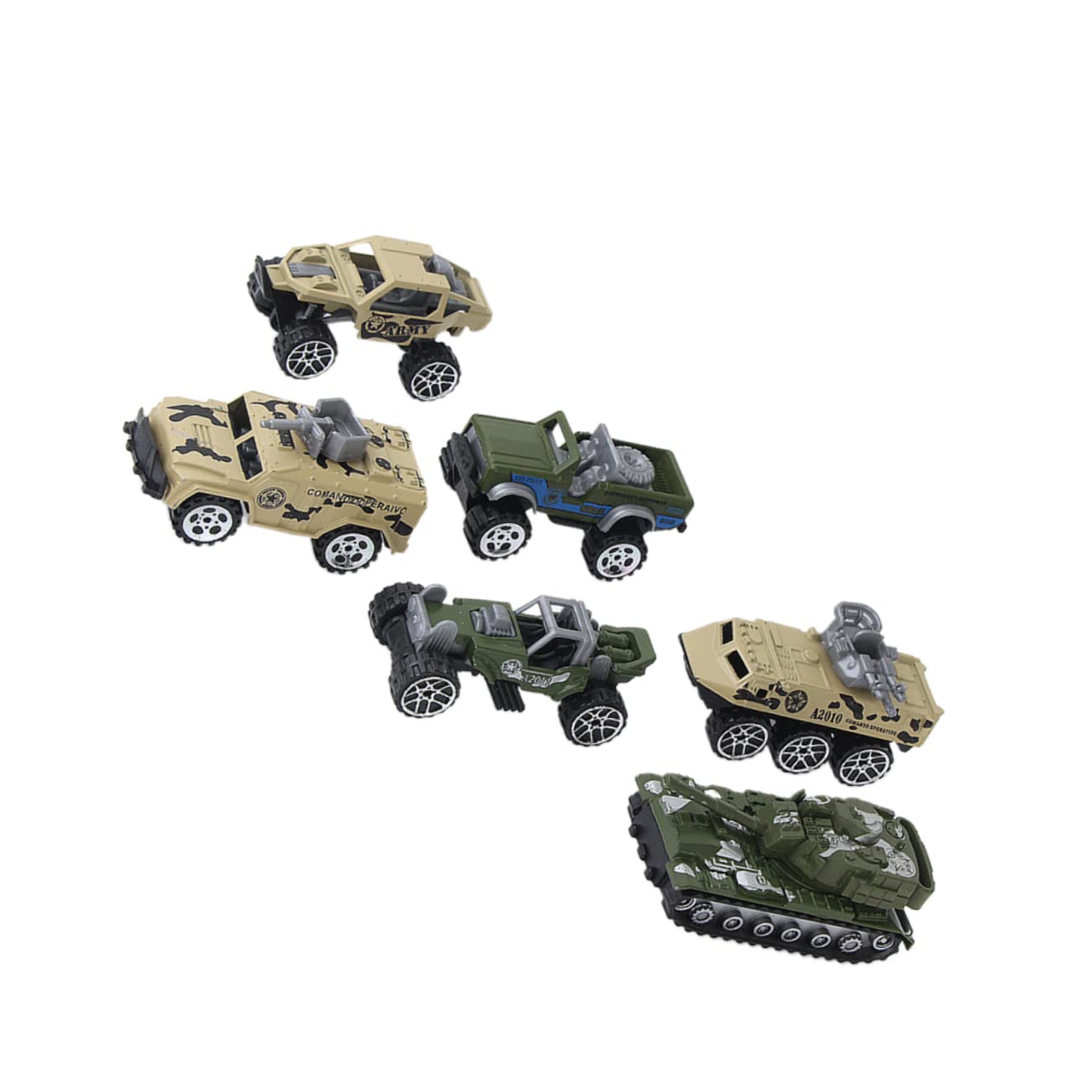 12-Piece Metal Truck Toy Set for Kids - Off-Road Engineering Vehicles for Play & Collecting