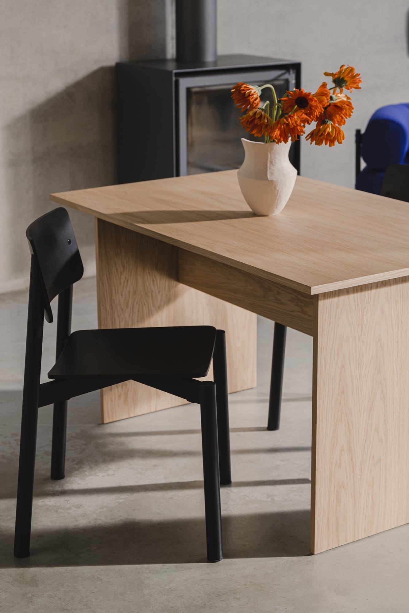 Wem Chair Vulcano Black - Ergonomic Office Chair with Adjustable Height & Lumbar Support for Home & Workspace Comfort