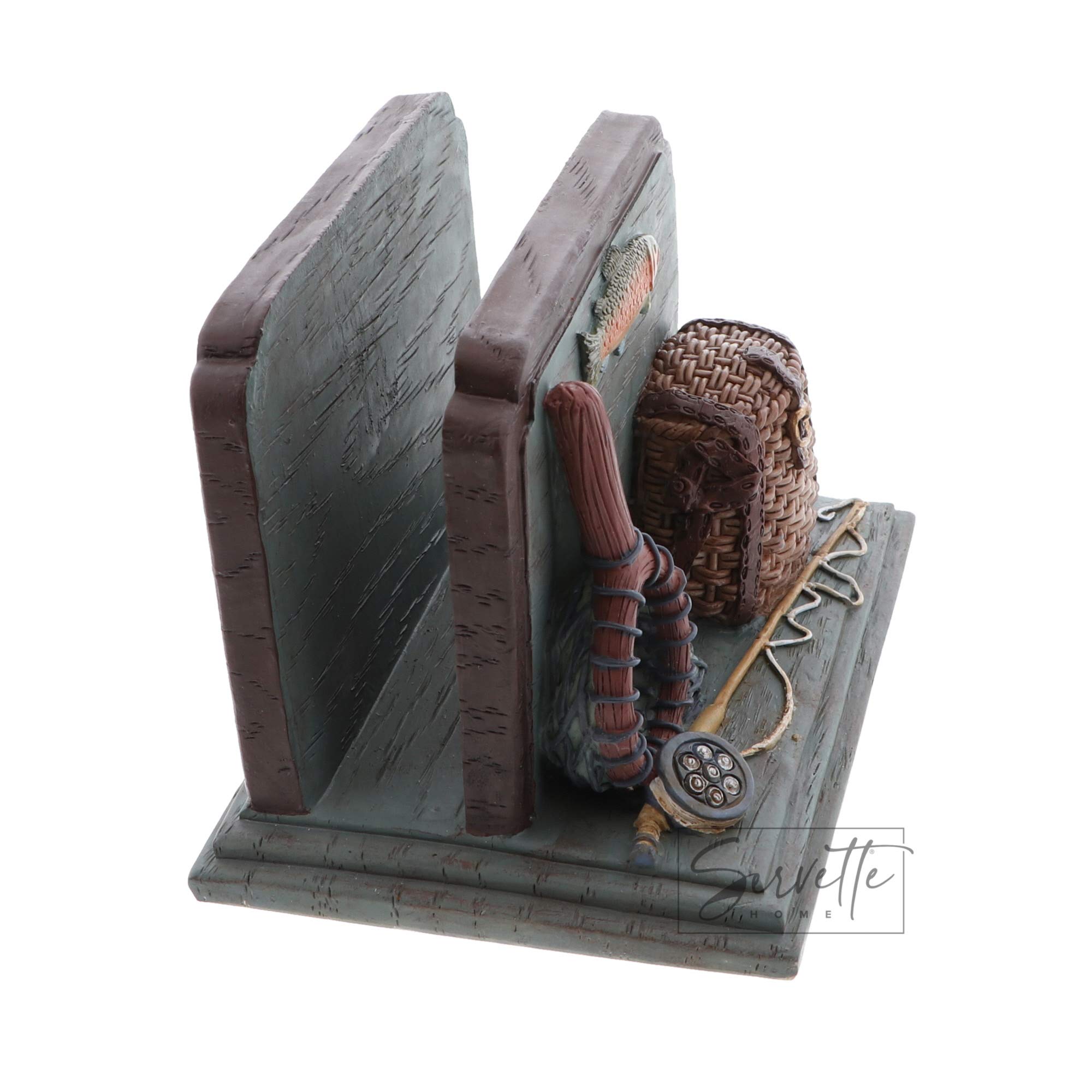 Stylish Fishing-Themed Napkin Holder - Perfect for Tables, Kitchen & Dining Room Decor - Unique Fisherman Gifts for Dad, Husband & Anglers - Great for BBQ, Camping & Outdoor Entertaining