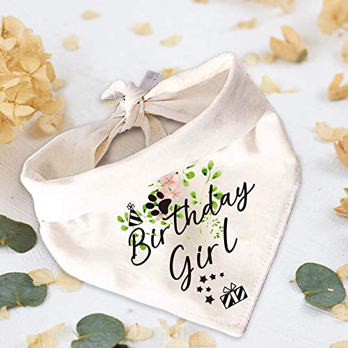 Cute Dog Birthday Bandana Scarf - Adjustable Pet Bandana for Small Medium Large Dogs - Perfect for Birthday Parties, Photo Shoots & Special Occasions