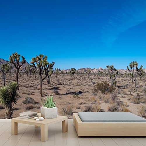 3D Desert Landscape Peel and Stick Wallpaper - Self-Adhesive PVC Wall Mural for Bedroom, Study Room, Living Room - 78