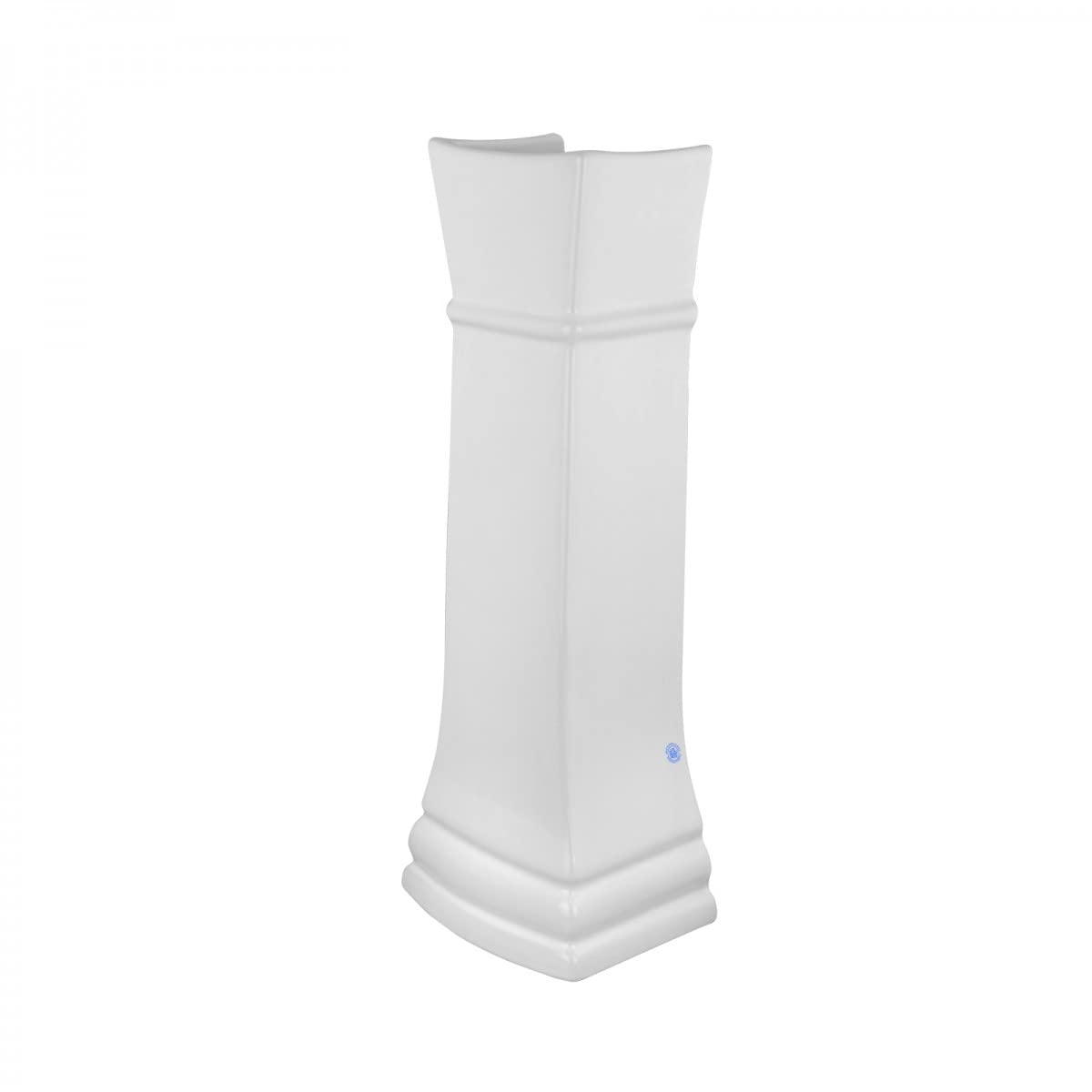 Heavy Duty White Porcelain Pedestal Sink Leg for Florence Bathroom Sink - Easy Clean Traditional Basin Support | Perfect for Bathroom Renovation, Home Upgrade & Vintage Style Decor