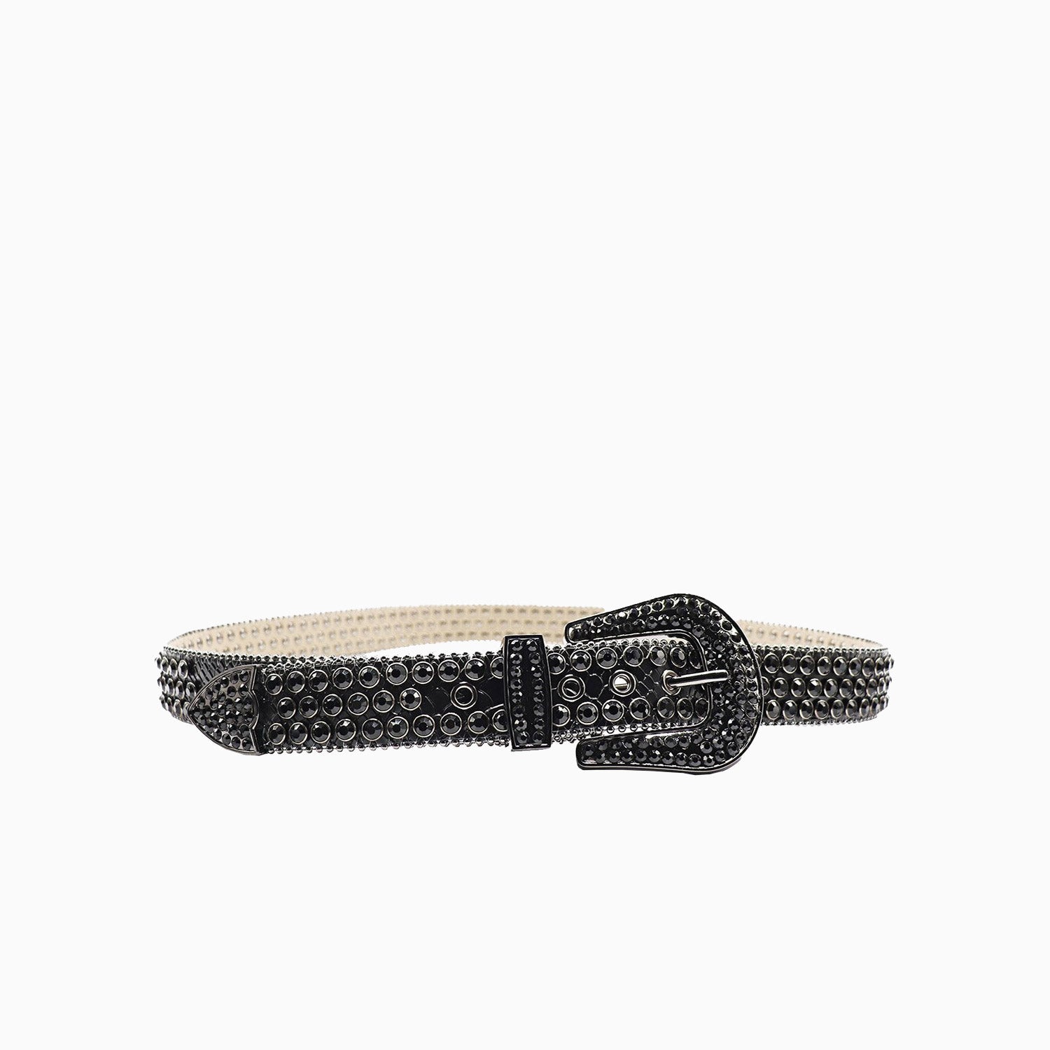 Luxury DNA Belt - Genuine Black Alligator Skin with Black Stone Accents for Men | Perfect for Formal Events, Weddings & Business Attire