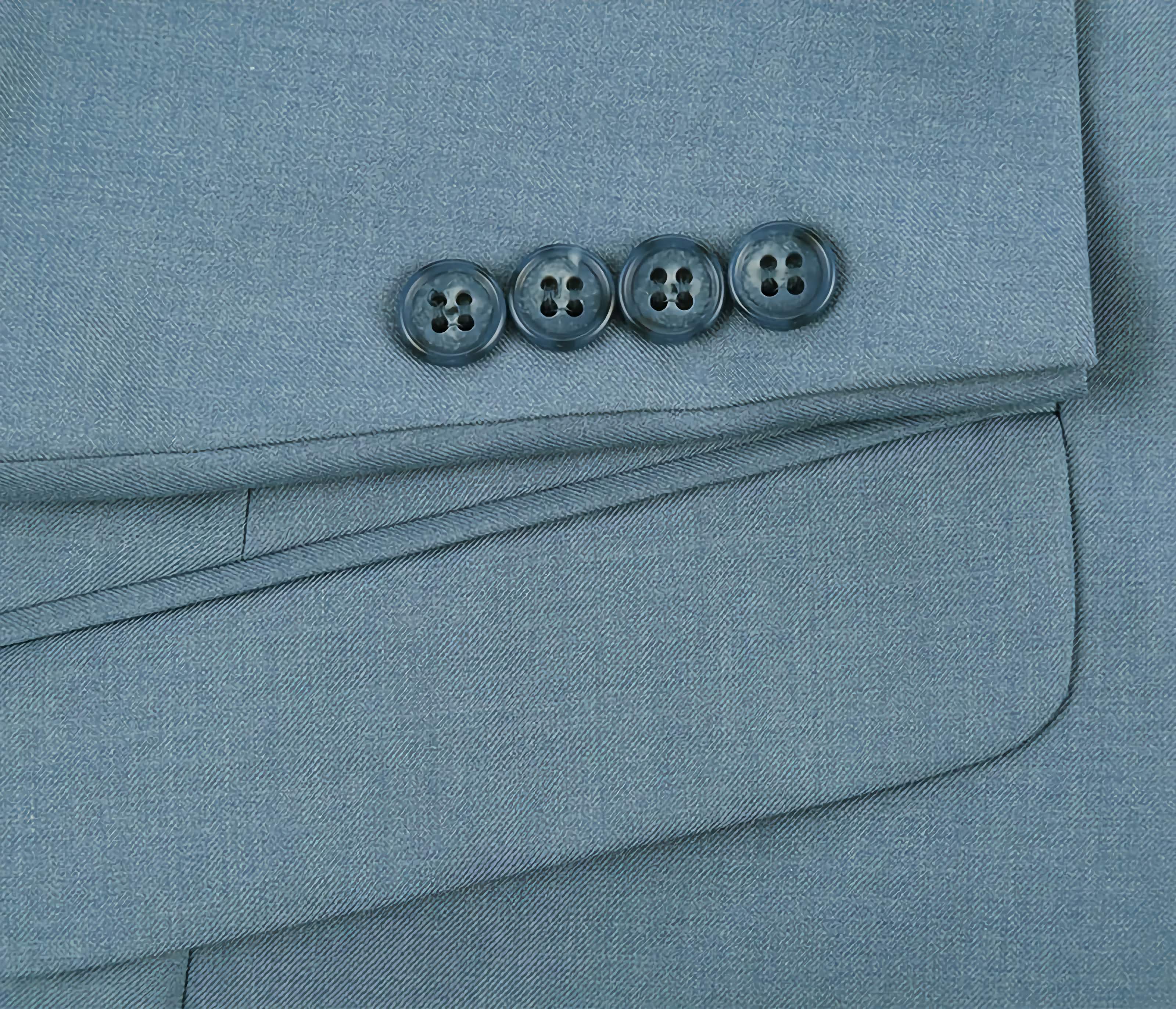 Light Blue 2 Piece Suit for Men - Notch Lapel Slim Fit Business Formal Attire - Perfect for Weddings, Office & Special Occasions