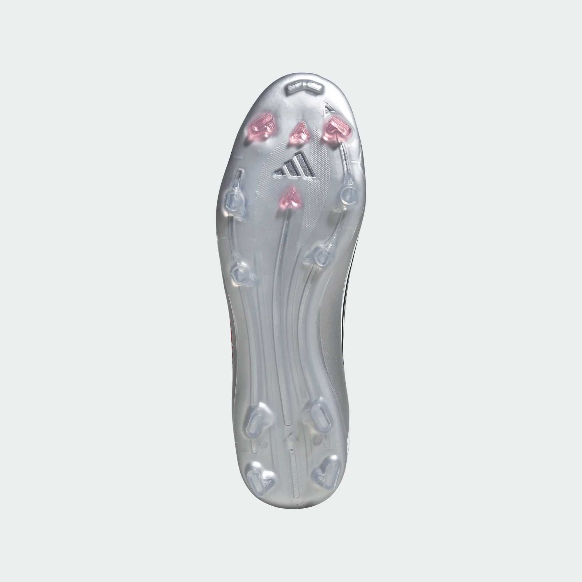 adidas F50 Messi League FG/MG Soccer Cleats - White/Lucid Red/Silver Metallic | Lightweight Football Shoes for Men | Perfect for Turf & Artificial Grass Fields