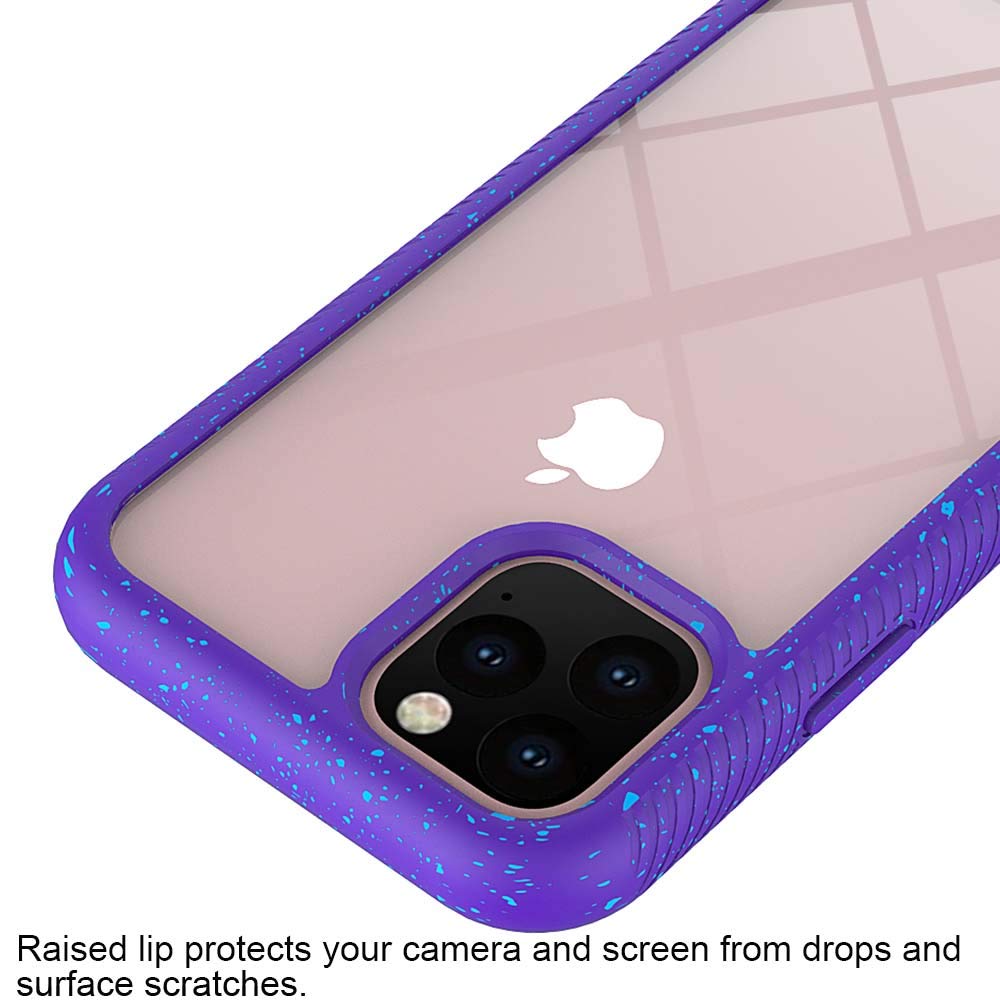 Transparent Hard PC Case for iPhone 11 Pro Max (6.5 inch) - Crystal Clear Slim Hybrid Protective Cover with Soft TPU Bumper & Hard PC Back | Shockproof Heavy Duty Design | Perfect for Everyday Use, Travel, and Work