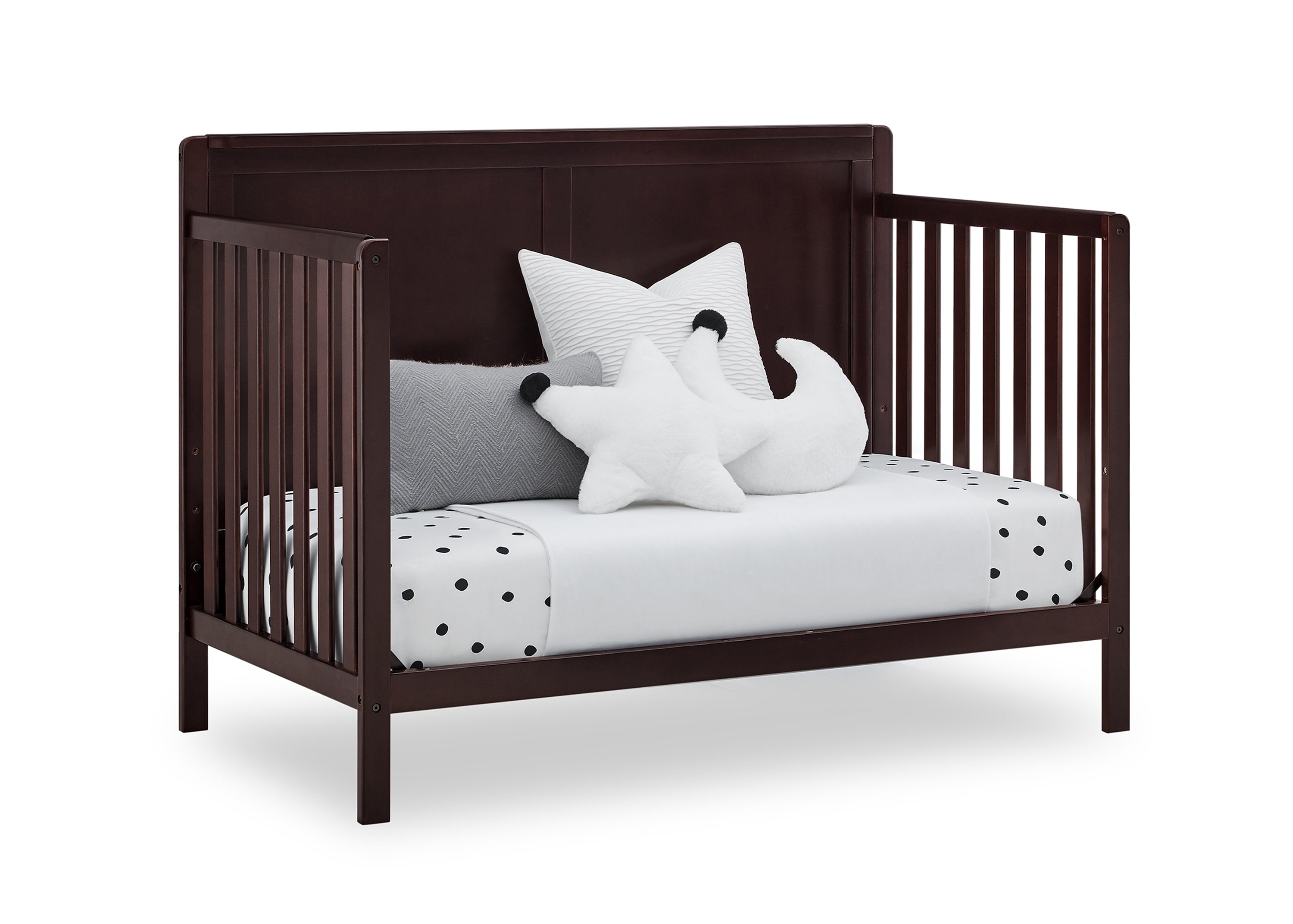 Hartley 6-in-1 Convertible Baby Crib - Toddler Bed & Full-Size Bed Frame - Nursery Furniture for Boys & Girls - Perfect for Newborn to Teen Years