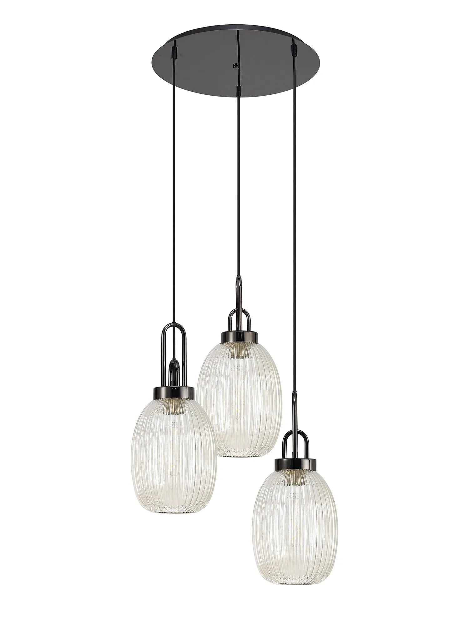 Stylish Cadiz 3-Light Cluster Pendant - Modern Ceiling Lighting Fixture for Dining Room, Kitchen Island & Living Room Decor
