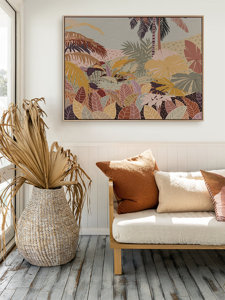 Autumn on the Island - Stunning Canvas Wall Art Print for Living Room, Bedroom & Office Decor - Nature Landscape Painting Home Decoration