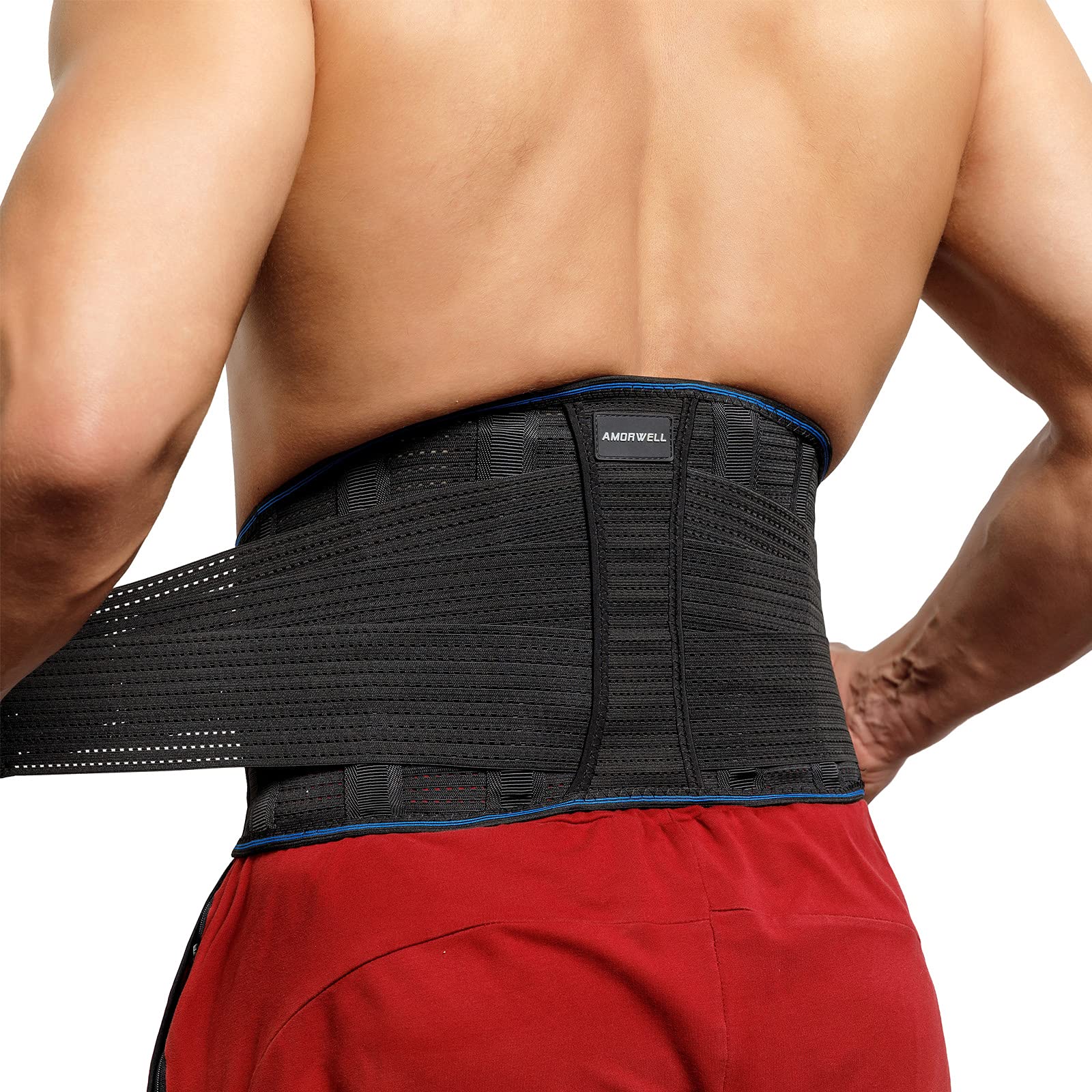 Lower Back Brace for Pain Relief - Adjustable Lumbar Support Belt for Sciatica, Herniated Disc & Posture Correction - Men & Women - Ideal for Lifting, Office Work & Driving