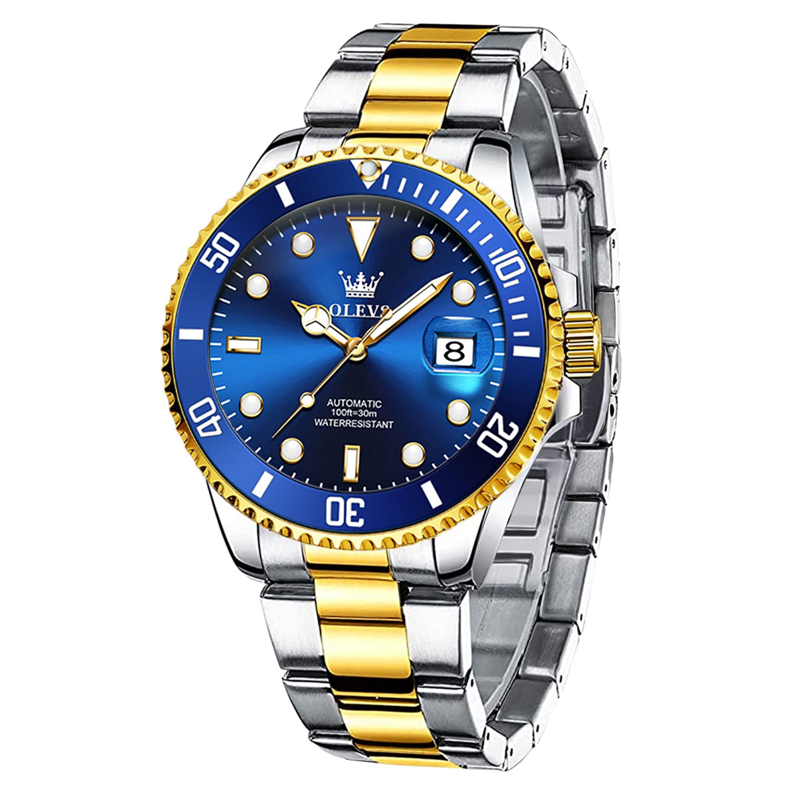 Luxury Men's Automatic Watches - Stainless Steel Waterproof Luminous Multifunctional Wristwatch for Business & Formal Occasions (Upgraded Version) - Perfect for Office Wear, Gifts & Special Events