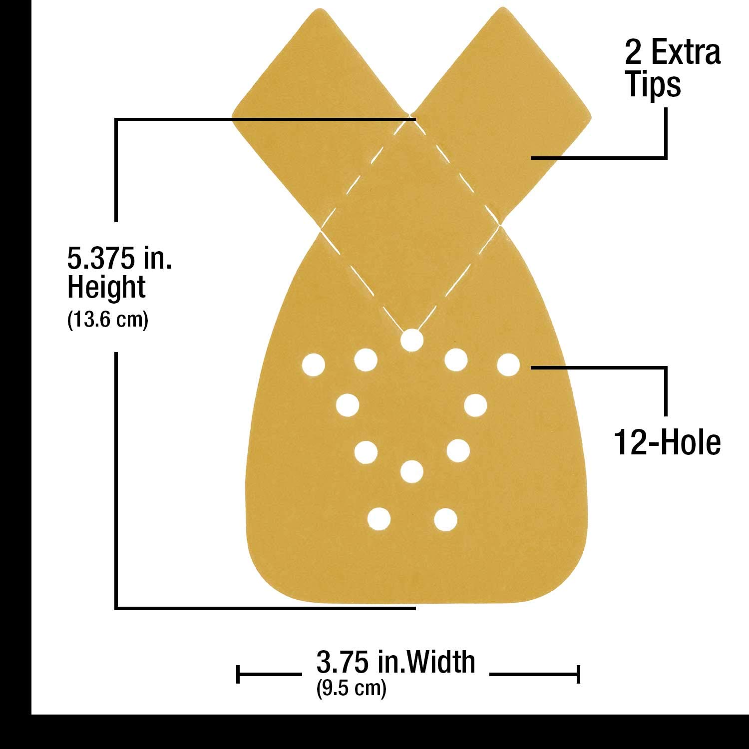 Premium 220 Grit Hook & Loop Triangle Sanding Discs - 24-Pack Dura-Gold Mouse Detail Sander Sheets - Fits Black & Decker - Perfect for Woodworking, Auto Detailing & Fine Craft Sanding Projects