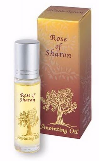 Holy Land Gifts Anointing Oil - Rose of Sharon Biblical Oil (63111) for Prayer, Worship & Spiritual Blessings